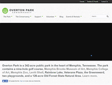 Tablet Screenshot of overtonpark.org